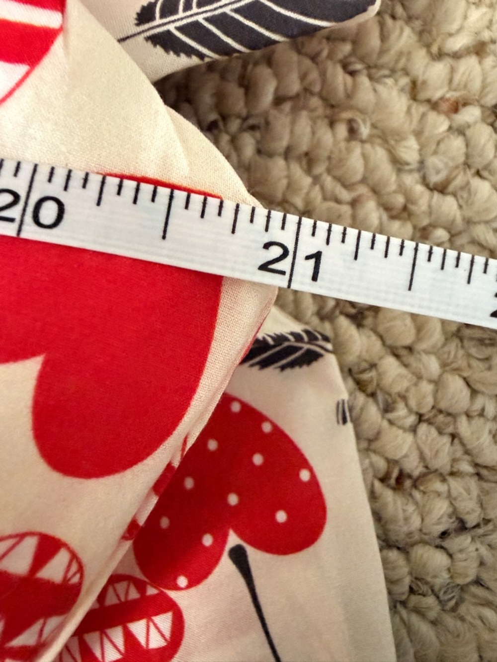 Tulip B Heart Cherry Print Cotton Midi Dress XL NWT Retro Cottagecore - Picture 5 of 8